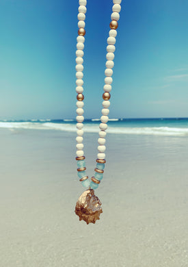 White Oyster Necklace (Clean Ocean Project)