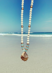 White Oyster Necklace (Clean Ocean Project)