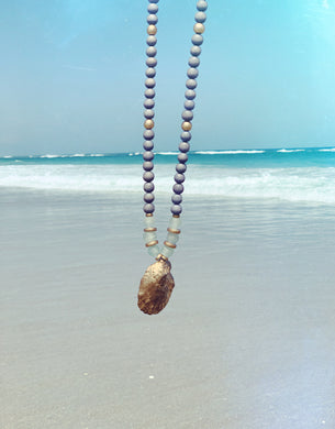 Grey Oyster Necklace