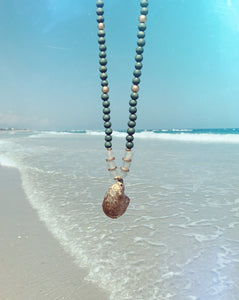 Army Green Oyster Necklace